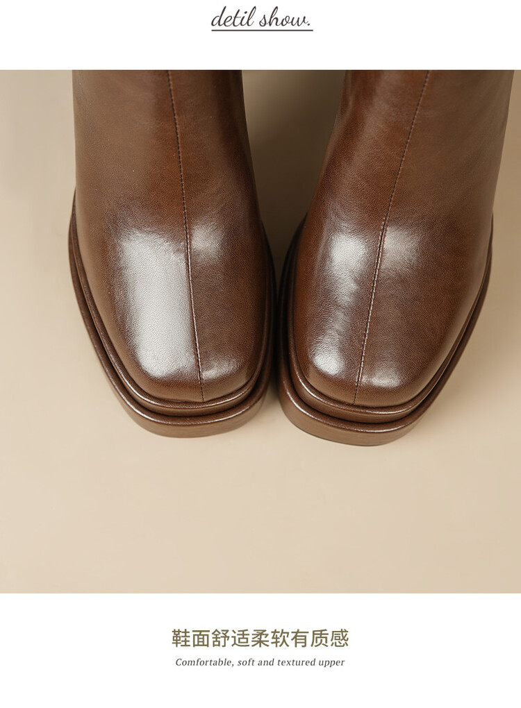 Autumn and Winter Soft Leather - огляд і ціна Knee High Boots Women